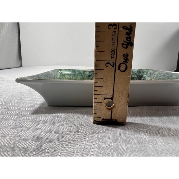 Gobel 0"Claude Monet Japanese Bridge Gold Rimmed decorative only Porcelain Tray - Picture 10 of 10